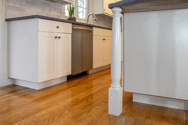 A bright finished kitchen after cabinet painting